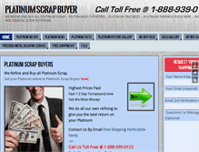 Tablet Screenshot of platinum-scrap-buyer.com